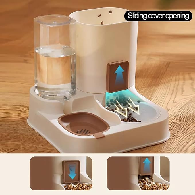 Automatic pet feeder with smooth ceramic bowl for everyday feeding