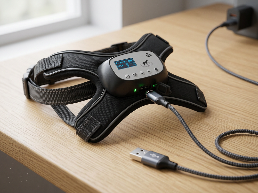Charging smart GPS dog tracker collar