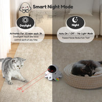 Automatic interactive laser toy designed for indoor cat chasing play
