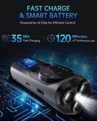 Ultrasonic dog bark stopper with integrated HD screen for viewing device information