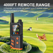 Color display remote controller for smart dog training collar