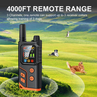 Color display remote controller for smart dog training collar