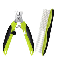Pet grooming comb set for combing detangling and maintaining dog hair