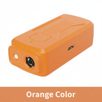 Portable dog barking deterrent device for walks and outdoor dog training