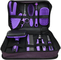 Dog grooming set with scissors nail clipper needle comb dog combing tool and petting glove