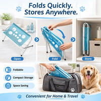 Pet grooming hammock for dog and cat paw care and routine grooming