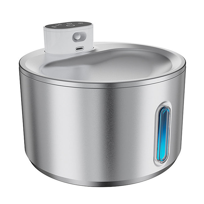 Wireless Cat Water Fountain 4L – Stainless Steel Cordless Pet Water Dispenser with Motion Sensor & 5 Filters