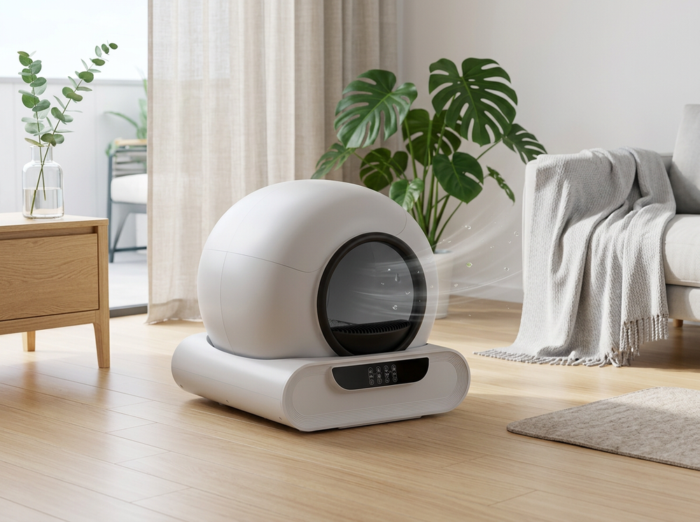 Cat litter box with deodorization function