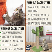 Indoor sisal scratching post for everyday cat claw activity