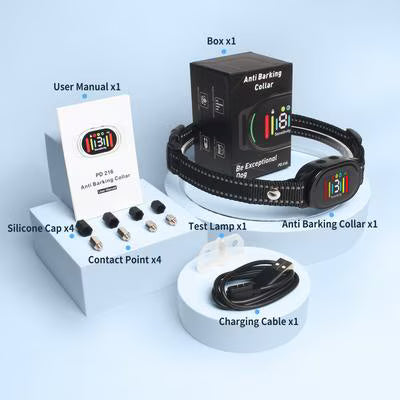 Automatic electronic dog bark collar designed to respond to qualifying barking