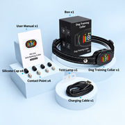 Automatic electronic dog bark collar designed to respond to qualifying barking
