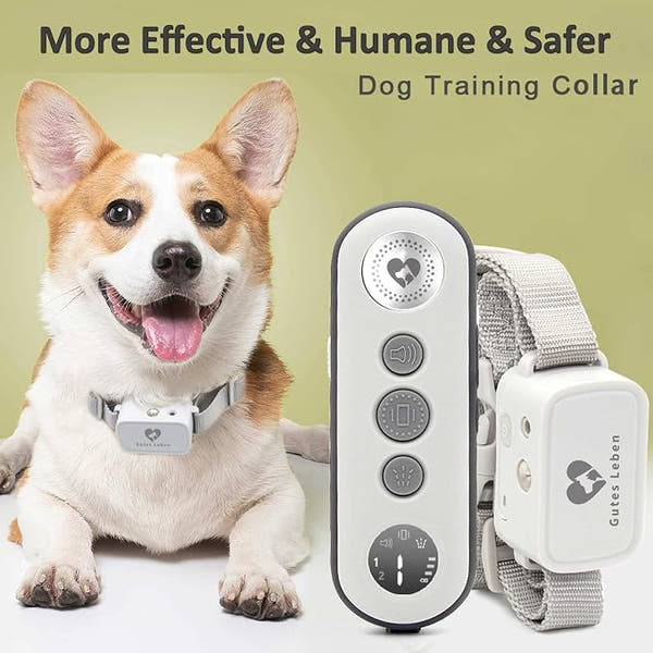 No shock dog bark trainer with remote beep vibration and spray functions