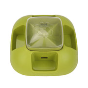 Dog bowl for fast eaters with slow feeding pattern