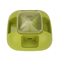 Dog bowl for fast eaters with slow feeding pattern