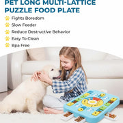 Dog enrichment bowl for mental stimulation and healthy eating
