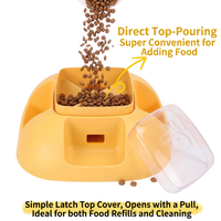 Dog slow feeder bowl with interactive feeding pattern