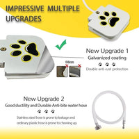 Dog water feeder providing automatic fresh drinking water