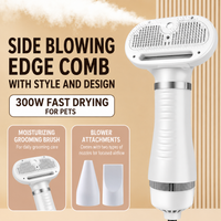 Dog hair dryer grooming comb for drying dog coats after bathing