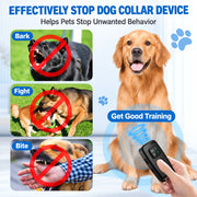 Collar-free anti barking device for dogs with ultrasonic training technology