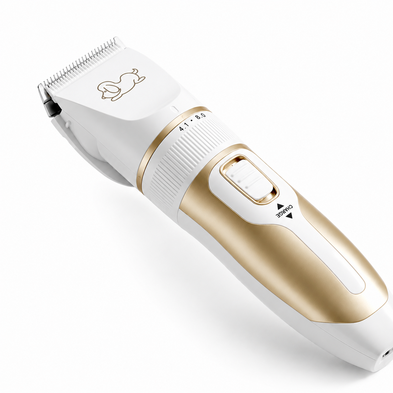 Electric pet hair trimmer and dog hair clipper for coat and paw grooming