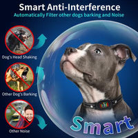 Electronic dog bark collar featuring static stimulation as an additional training option