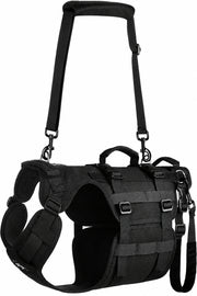 Large dog lift harness with full body mobility support vest and handles
