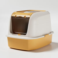 Fully enclosed cat litter box with extra large design for indoor cats