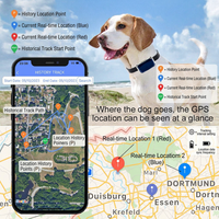 G12 dog tracker with wearable collar design for pet location monitoring