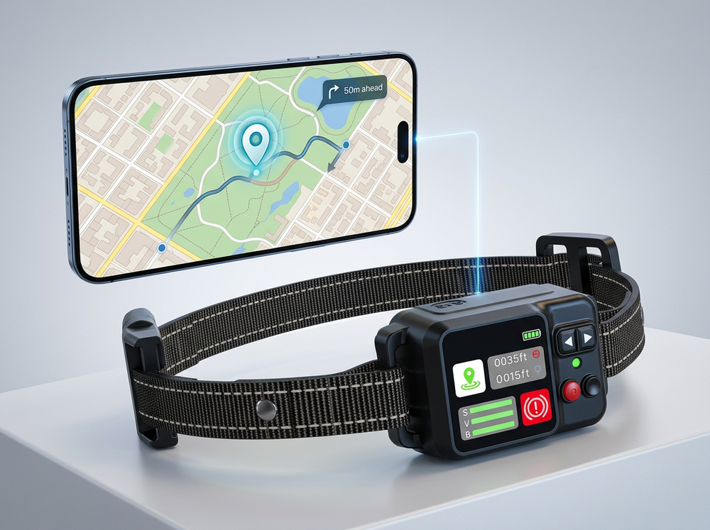 GPS location tracker collar for dogs