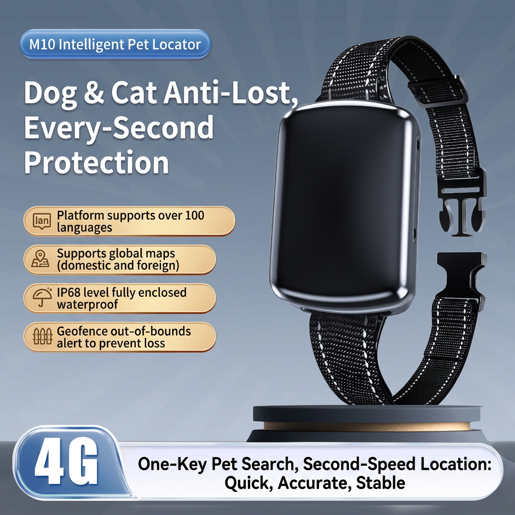 GPS dog tracker collar with waterproof anti-lost tracking design