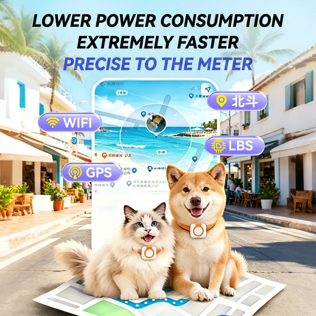 GPS pet locator and smart tracking device for cats and dogs