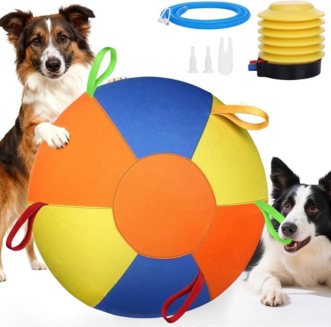 Herding ball for dogs designed for outdoor exercise and interactive play