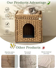 Hidden litter box furniture that keeps the cat toilet discreet