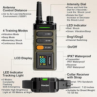 IPX7 waterproof e-collar for indoor and outdoor dog training