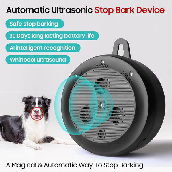 Dog barking device for indoor home bark-control training