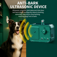 Portable anti barking device for dogs suitable for indoor and outdoor training