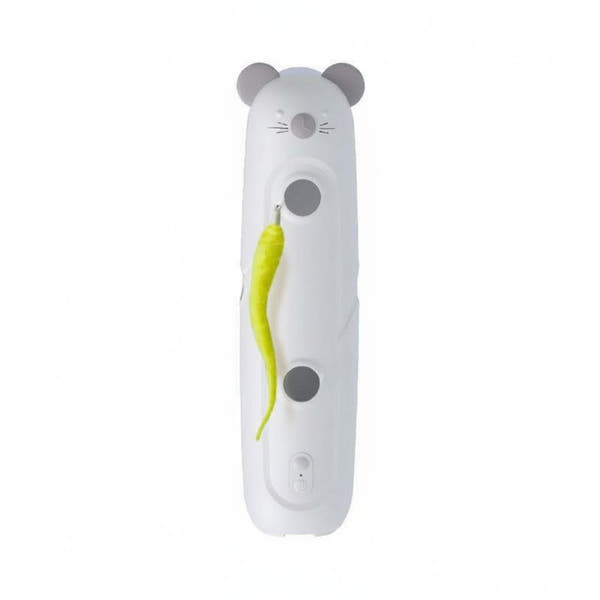Interactive cat mouse toy with smart sensor for prey-style play