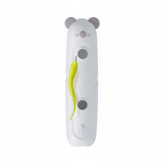 Interactive cat mouse toy with smart sensor for prey-style play
