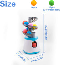 Interactive cat ball launcher encouraging cats to chase moving ball