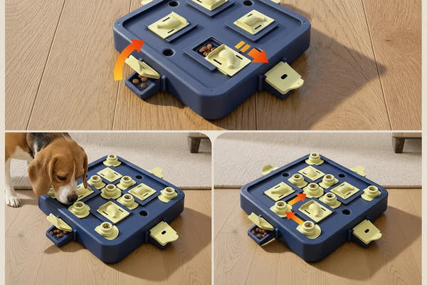 Interactive dog toy designed for mental stimulation and play