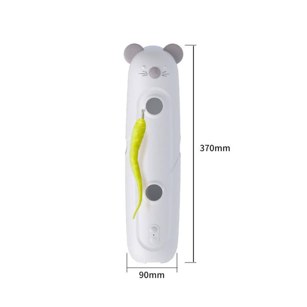 Interactive kitten toy with moving mouse design for active play