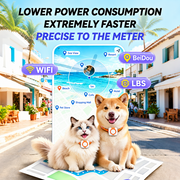 Smartphone application displaying available location information from a pet GPS tracker
