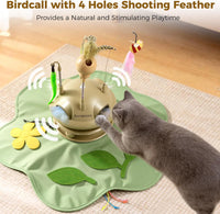 Interactive enrichment and activity toy for indoor cats and kittens