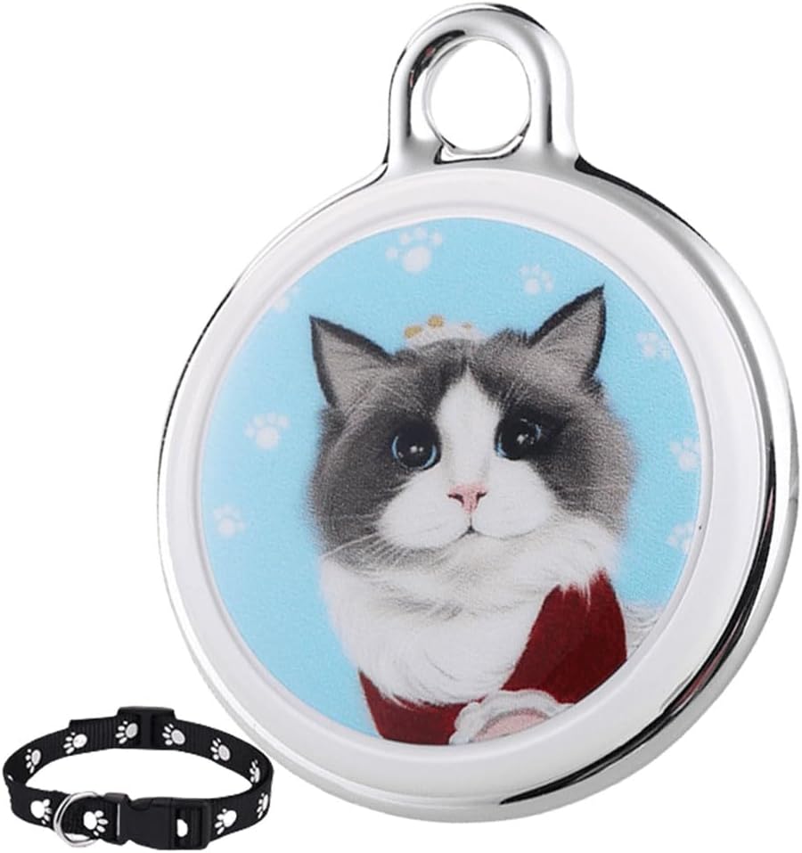 Mini GPS pet tracker for cats and dogs with real-time location monitoring