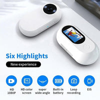 Mini pet camera for recording cat activities indoors and outdoors