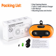 Dog bark control box with three adjustable sound training modes