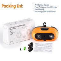 Dog bark control box with three adjustable sound training modes