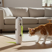 Mouse chase cat toy designed to simulate natural prey movement