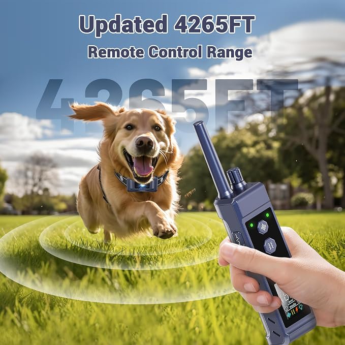 Dog training collar with adjustable beep vibration and stimulation modes