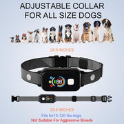 Dog training collar with beep vibration and static training modes